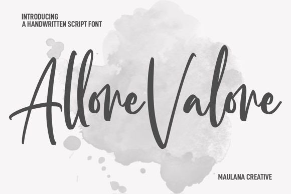 Allore Valore: The Perfect Script Handwritten Font for Crafters
