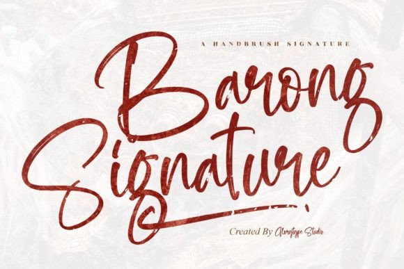 Barong Signature: A Sweet Script for Romantic Designs