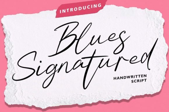 Blues Signatured Font for Bold Branding