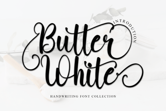 Butter White Font for Elegant Handmade Branding