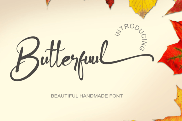 Butterfuul: A Romantic Script Font for Editorial Design