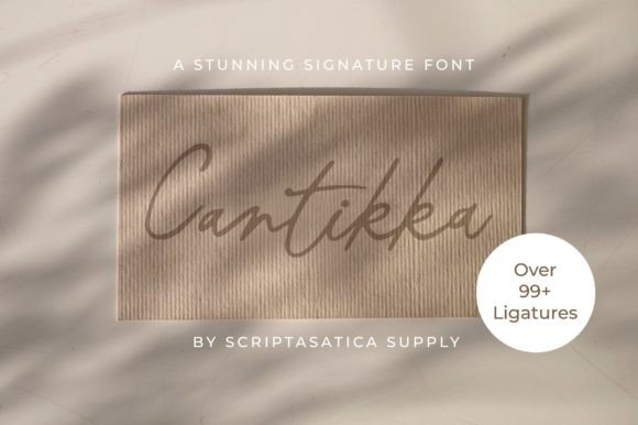 Cantikka: The Romantic Script Font for Elegant Branding