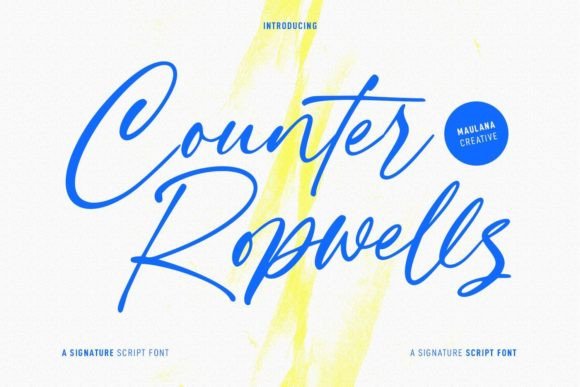 Counter Ropwells Typeface for Social Campaigns