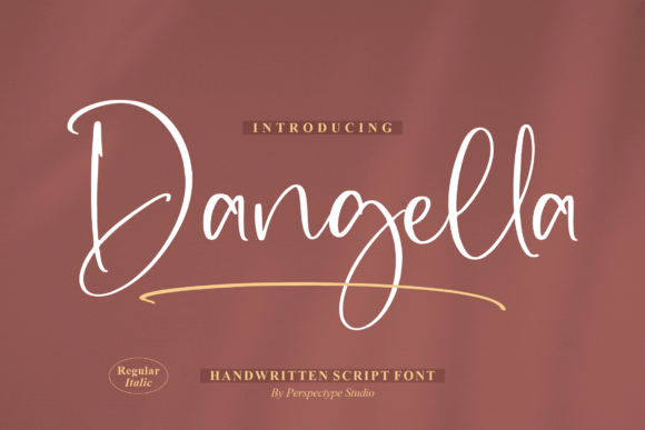 Dangella: A Handwritten Script Font for Makers