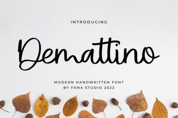 Demattino: A Modern Script Font for Campaigns