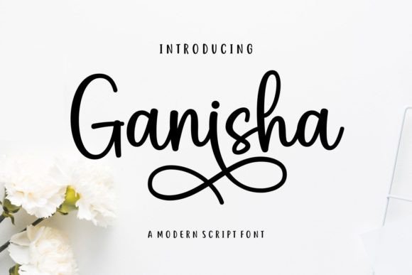 Ganisha Script Font for Crafters