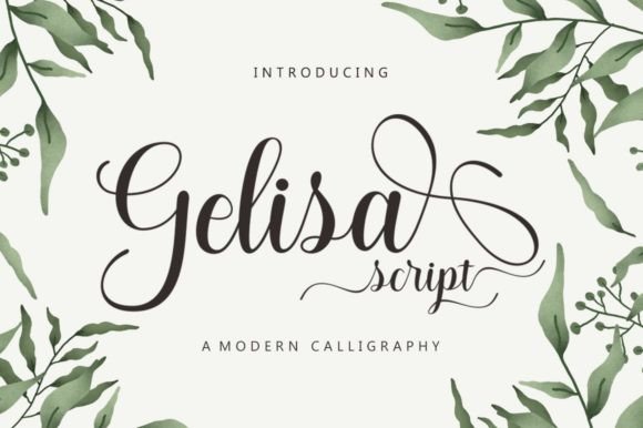Gelisa: A Romantic Script Font for Makers