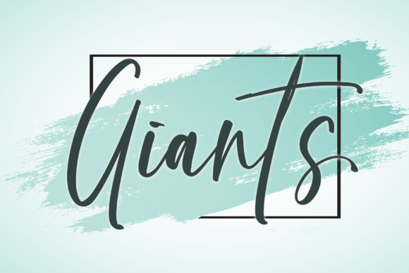 Giants: An Elegant Script Font for Editorial Design