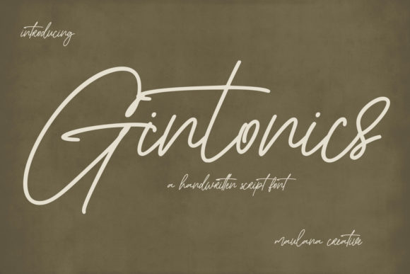 Gintonics: The Stylish Script Font for Modern Brands