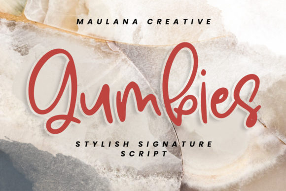 Gumbies: A Free-Flowing Script Font for Makers