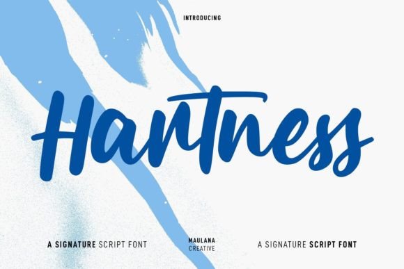 Hartness: A Casual Script Font for Makers