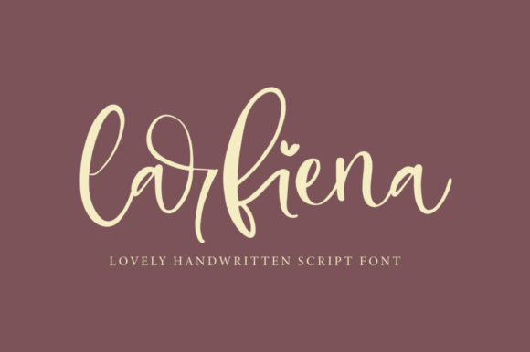 Larfiena: The Script Font That Elevates Brand Identity