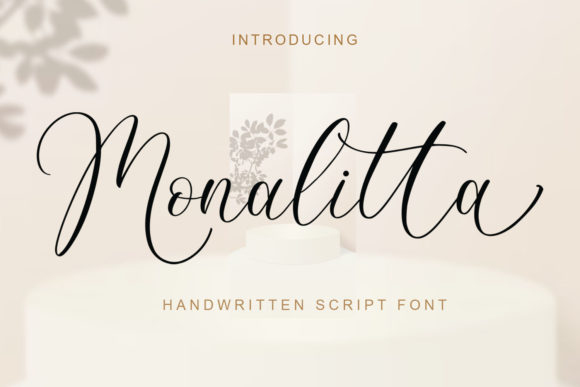 Monalitta: A Modern Script Font for Editorial Design