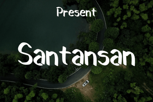 Santansan: A Modern Script Typeface for Makers