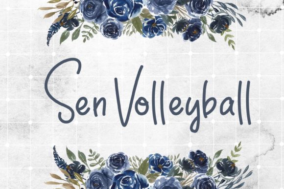 Sen Volleyball: A Delicate Script Font for Makers
