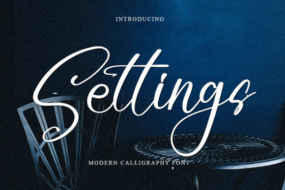 Settings: The Script Font for Elegant Branding
