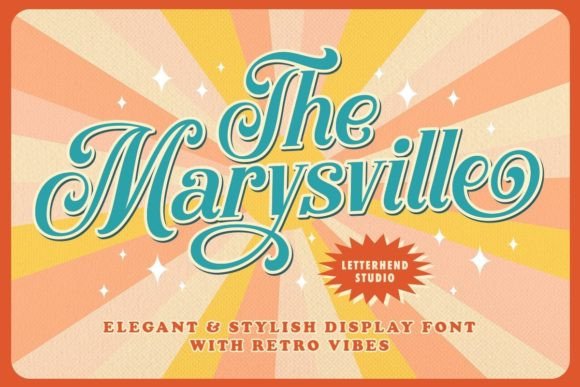 The Marysville: A Retro Script Typeface for Bold Branding